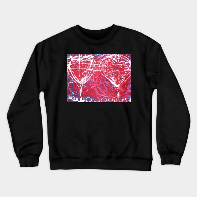 heart couple Crewneck Sweatshirt by terezadelpilar